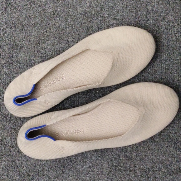 Rothy's Shoes - Rothys Ecru Round Toe Ballet Flats